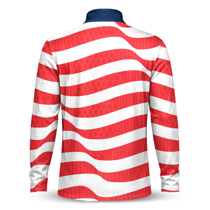 USA Team USA vibes Men Quarter-zip Pullover