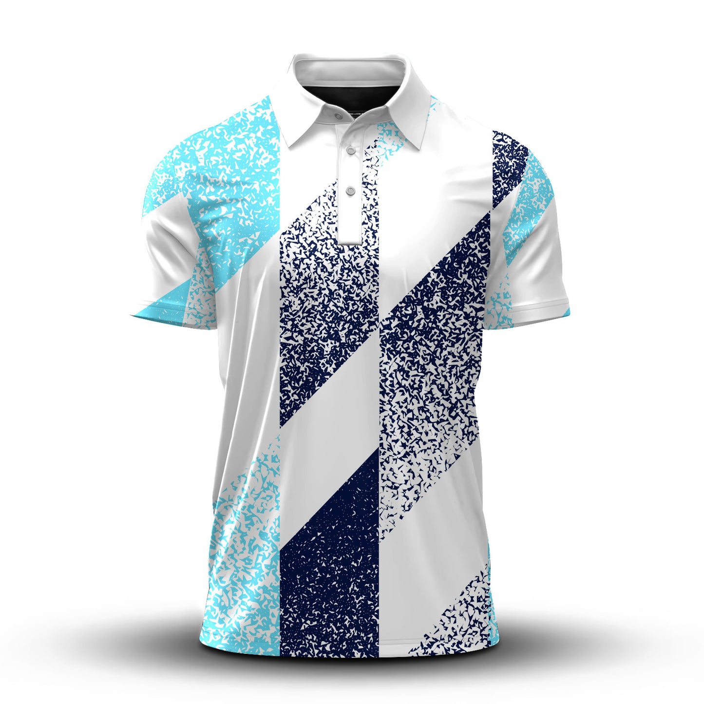 Cyan Dark Blue 2027  Men Polo Shirt
