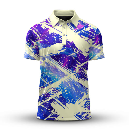 Galaxy Sport Pattern  Men Polo Shirt