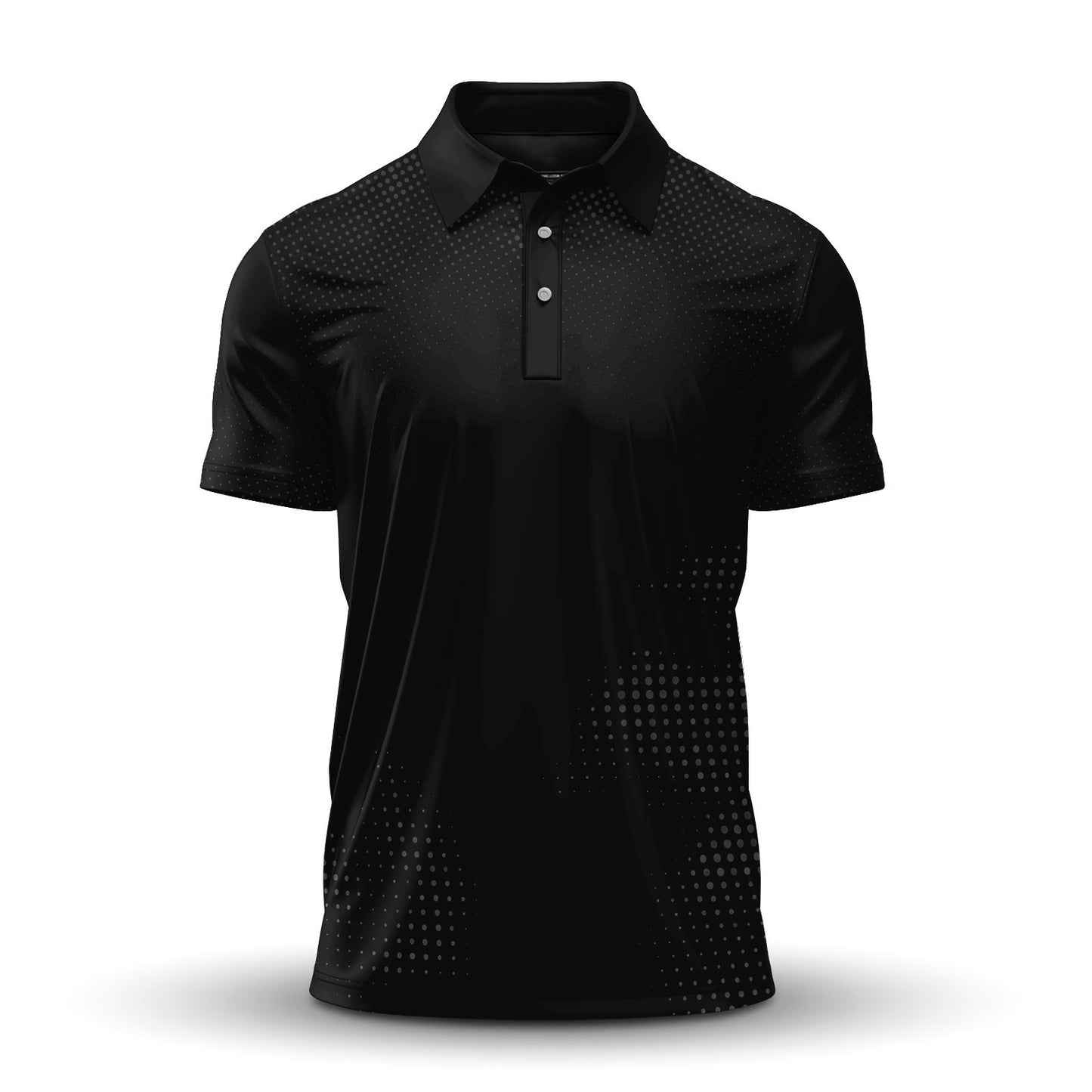 Dynamic Black  Men Polo Shirt