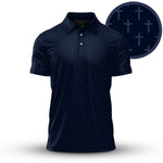 Blue Cross 2026  Pattern Men Polo Shirt