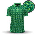 Turtle Shell Pattern  Men Polo Shirt