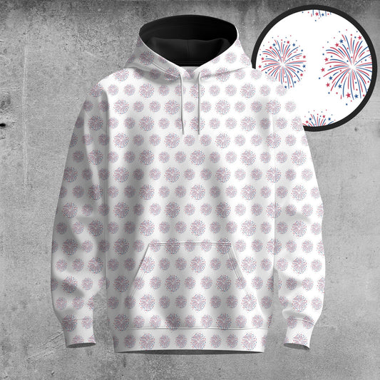 Firework Pattern Men Hoodie