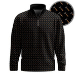 Black Hammer Pattern 2026  Men Quarter-zip Pullover