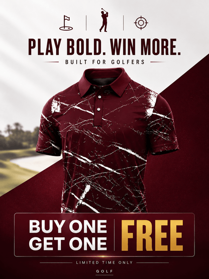 Dark Red Men Polo Shirt