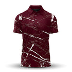 Dark Red Men Polo Shirt