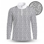 Golf Coure Black And White Pattern Men Quarter-zip Pullover
