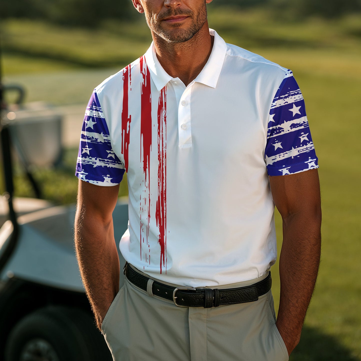 US Flag 2027 Ryder Cup USA Team Men Polo Shirt