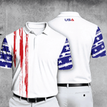 US Flag 2027 Ryder Cup USA Team Men Polo Shirt