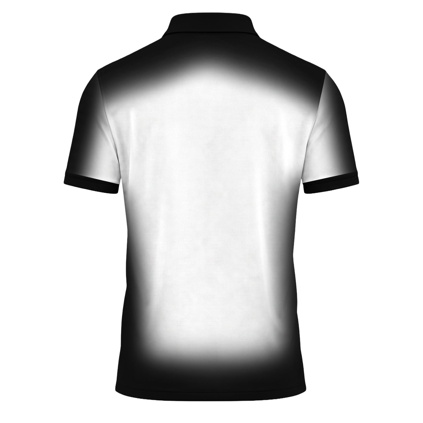 Gradient Black And White 2027 Men Polo Shirt