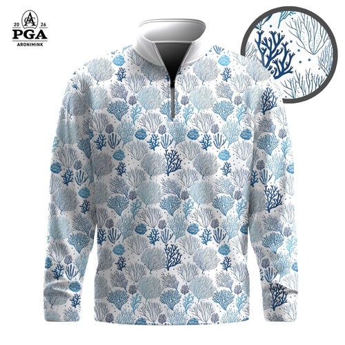 Blue Coral 2026  Men Quarter-zip Pullover
