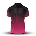 Dark Ombre Pink Men Polo Shirt