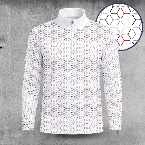 Propeller Pattern 2026  Men Quarter-zip Pullover