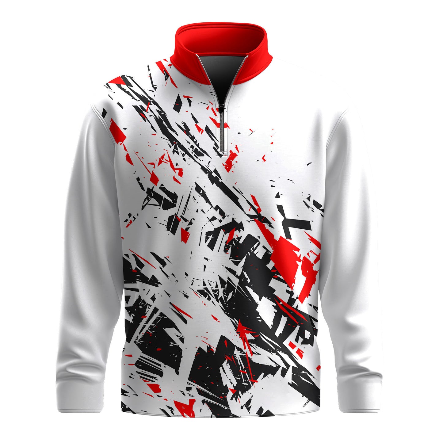 Sporty Loud Pattern 2026  Men Quarter-zip Pullover