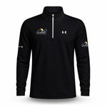 Solid Black Arnold Palmer UA & CB Men Quarter-zip Pullover