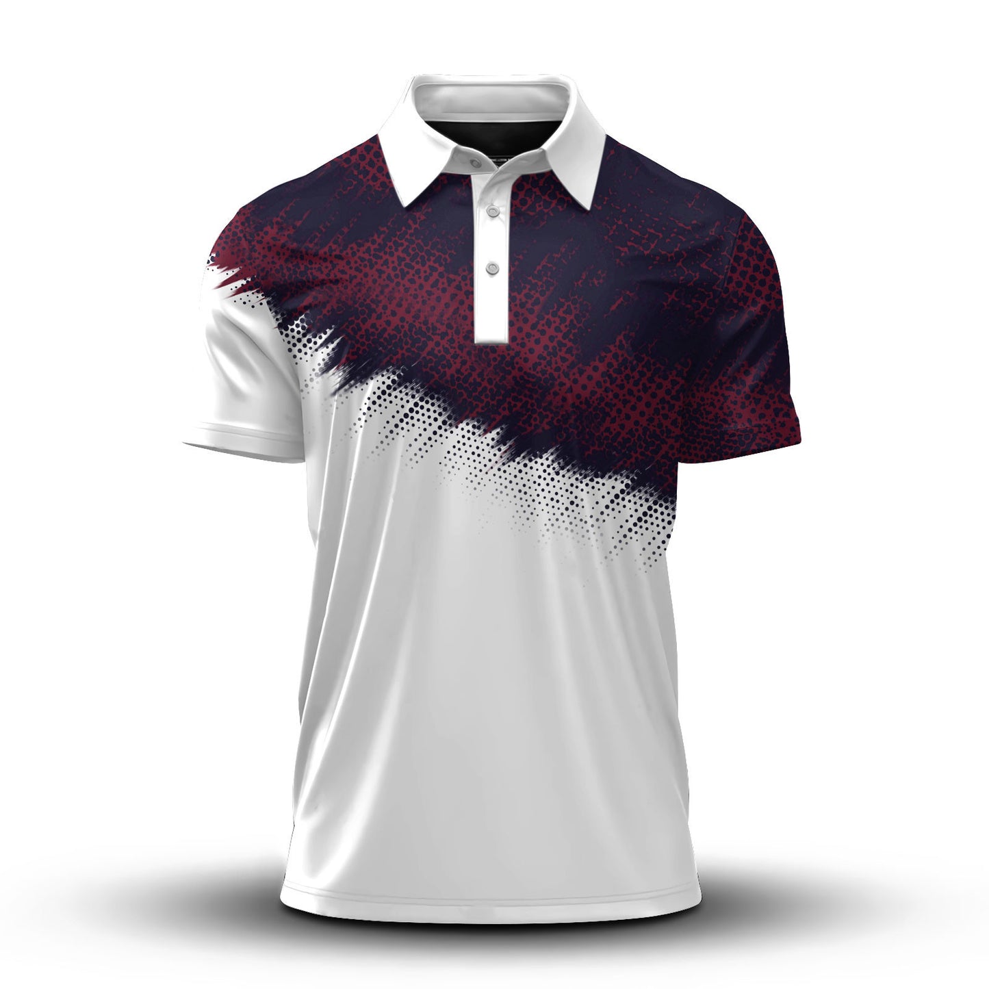 Red Blue Sport 2027 Men Polo Shirt
