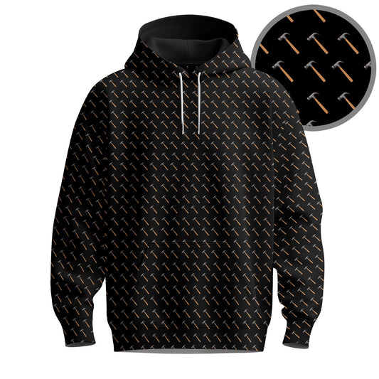 Black Hammer Pattern 2026  Men Hoodie
