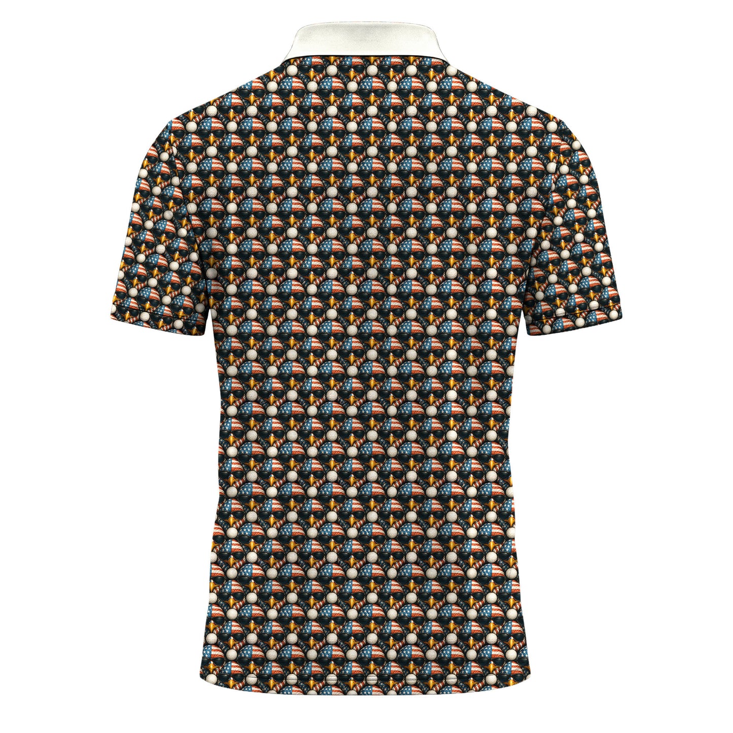 Eagles And Golf Balls Men Polo Shirt