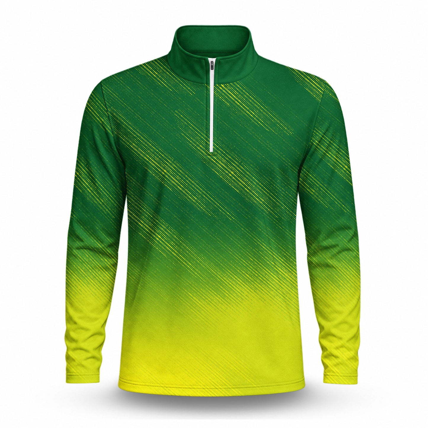 Gradient Style Men Quarter-zip Pullover Mk New