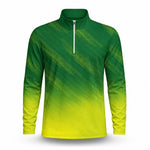 Gradient Style Men Quarter-zip Pullover Mk New