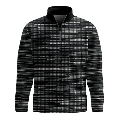 2026  Material Black Men Quarter-zip Pullover