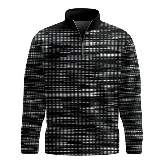 2026  Material Black Men Quarter-zip Pullover