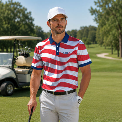 USA Team USA vibes Men Polo Shirt