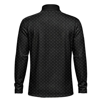Black Anchor 2026  Men Quarter-zip Pullover New MK