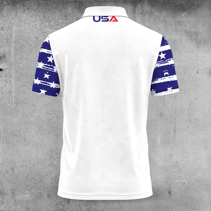 US Flag USA Team Men Polo Shirt V2
