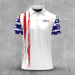 US Flag USA Team Men Polo Shirt V2