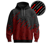 Circular Pattern Black Red 2026  Men Hoodie