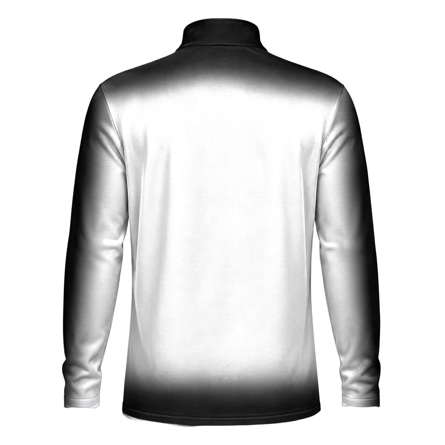 Gradient Black And White 2027  Men Quarter-zip Pullover