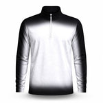 Gradient Black And White 2027  Men Quarter-zip Pullover