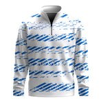 Blue Tire Tracks Men Quarter-zip Pullover