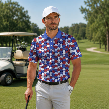 Funny USA Pattern Brand Men Polo Shirt