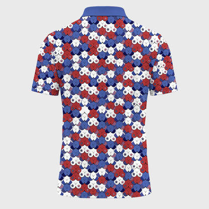 Funny USA Pattern Brand Men Polo Shirt