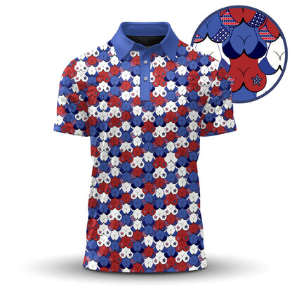 Funny USA Pattern Brand Men Polo Shirt