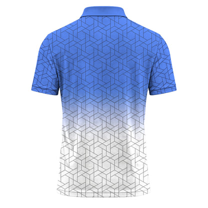 Blue White 2026  Men Polo Shirt