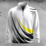 Black Yellow 2026  Sporty Men Quarter-zip Pullover