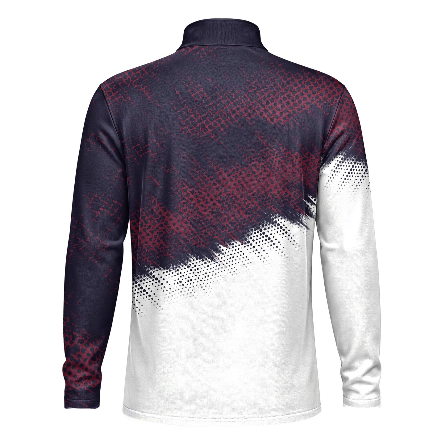 Red Blue Sport 2027  Men Quarter-zip Pullover