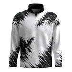 Black White Sporty 2026  Men Quarter-zip Pullover