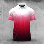 Ombre White Wine Color  Men Polo Shirt