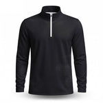 Dynamic Black Men Quarter-zip Pullover
