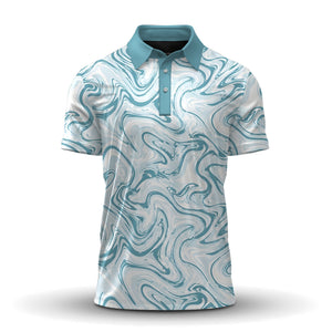 Water Surface Pattern  Men Polo Shirt