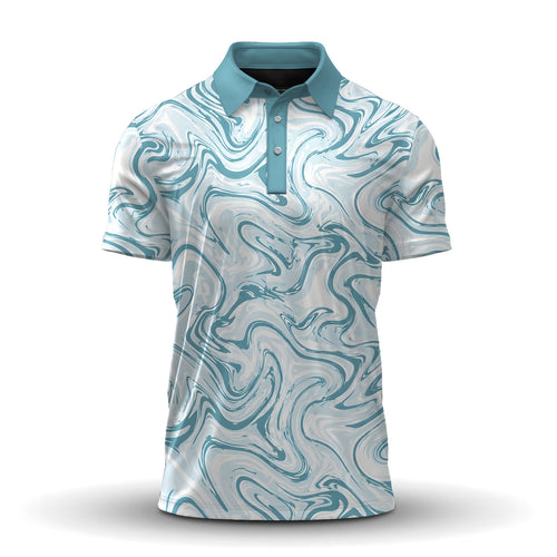 Water Surface Pattern  Men Polo Shirt
