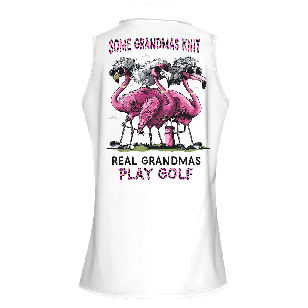 Some Grandmas Knit Real Grandmas Play Golf Women Polo Shirt LVH160901